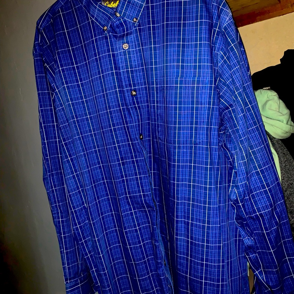Cables button down long sleeve shirt